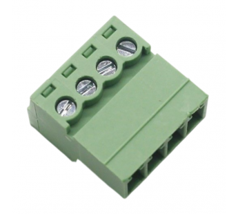 Разъемные клеммники KAIFENG KF12EKR-3.81-04P-1G (Зеленый)Разъемный клеммник на кабель 4 конт. шаг 3,81мм 250В 7А#2169416