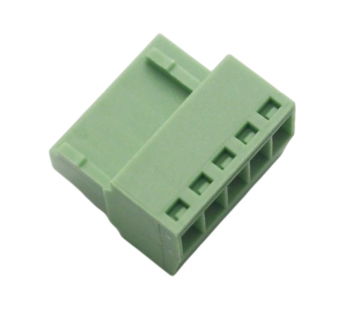 Разъемные клеммники KAIFENG KF12EY-2.54-05P-1G (Зеленый)Разъемный клеммник на кабель 5 конт. шаг 2,54мм 130В 10А#2169458