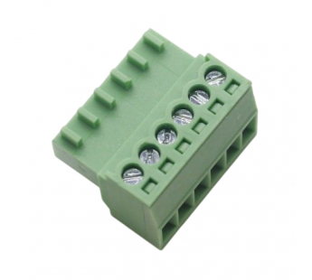 Разъемные клеммники KAIFENG KF12EY-2.54-06P-1G (Зеленый)Разъемный клеммник на кабель 6 конт. шаг 2,54мм 130В 10А#2169457