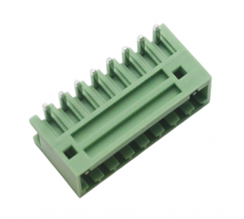 Разъемные клеммники KAIFENG KF12EZR-2.54-08P-1G (Зеленый)Разъемный клеммник на плату угловой 8 конт. шаг 2,54мм 130В 10А#2169449