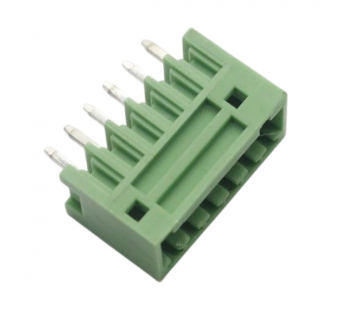 Разъемные клеммники KAIFENG KF12EZV-2.54-06P-1G (Зеленый)Разъемный клеммник на плату 6 конт. шаг 2,54мм 130В 10А#2169443