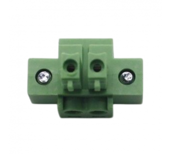 Разъемные клеммники KAIFENG KF2EDGM-Y-3.81-02P-1G (Зеленый)Разъемный клеммник на кабель 2 конт. шаг 3,81мм 250В 7А#2169489