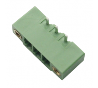 Разъемные клеммники KAIFENG KF2EDGRM-Y-3.81-03P-1G (Зеленый)Разъемный клеммник на плату угловой 3 конт. шаг 3,81мм 250В 7А#2169474