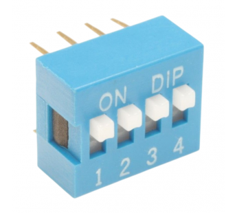 DIP-переключатели KLS KLS7-DS-04-B-00 DIP-переключатель 4 поз. 24В0,025А#2170632