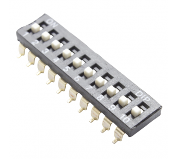 DIP-переключатели NONAME DIP переключатель SMD 10 поз. 24В 0,025А#2170631