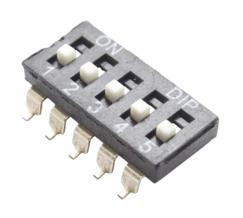 DIP-переключатели NONAME DIP переключатель SMD 5 поз. 24В 0,025А#2170607