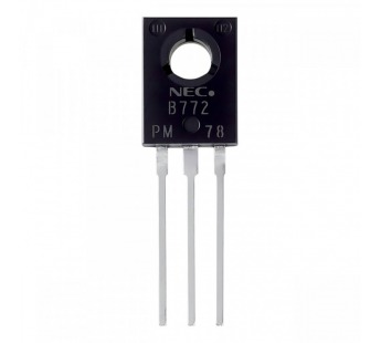 Биполярные транзисторы NEC 2SB772-P (TO-126) Биполярный транзисторPNP 30В 3А hFE=160-320#2166636