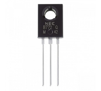 Биполярные транзисторы NEC 2SB772-Q (TO-126) Биполярный транзисторPNP 30В 3А hFE=100-200#2166635