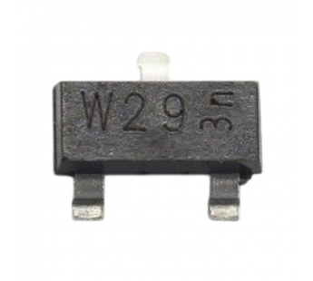 Биполярные транзисторы NXP PDTA114YT (SOT-23)/*29 Цифровойбиполярный транзистор PNP 50В 0,1А R1=10 кОм R2=47 кОм#2169935