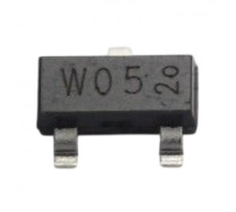 Биполярные транзисторы NXP PDTA124ET (SOT-23)/*05 Цифровойбиполярный транзистор PNP 50В 0,1А R1=22 кОм R2=22 кОм#2169933