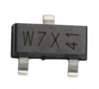 Биполярные транзисторы NXP PDTD123YT (SOT-23)/*7X Цифровойбиполярный транзистор NPN 50В 0,5А R1=2,2 кОм R2=10 кОм#2170039