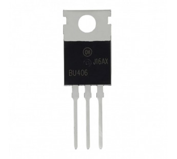 Биполярные транзисторы ONS BU406G (TO-220) Биполярный транзисторNPN 200В 7А#2170021