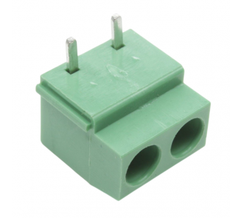 Винтовые клеммники CNLIFENG LF126R-5.0-02P (Зеленый) Винтовойклеммник на плату угловой 2 конт. шаг 5мм 300В 10А#2170357
