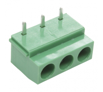 Винтовые клеммники CNLIFENG LF126R-5.0-03P (Зеленый) Винтовойклеммник на плату угловой 3 конт. шаг 5мм 300В 10А#2170356