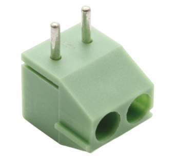 Винтовые клеммники CNLIFENG LF396R-3.5-02P (Зеленый) Винтовойклеммник на плату угловой 2 конт. шаг 3,5мм 300В 7А#2170345