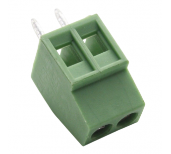 Винтовые клеммники KAIFENG KF120-2.54-02P-1G (Зеленый) Винтовойклеммник на плату 2 конт. шаг 2,54мм 130В 8А#2170343