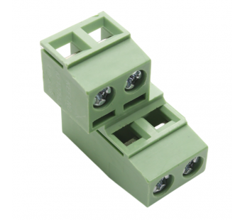 Винтовые клеммники KAIFENG KF127DG-5.08-02P-2G (Зеленый)Винтовой двухрядный клеммник на плату 2x2 конт. шаг 5,08мм 250В 15А#2170918