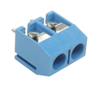 Винтовые клеммники KAIFENG KF301V-5.0-02P-1B (Синий) Винтовойклеммник на плату 2 конт. шаг 5мм 250В 17,5А#2170932