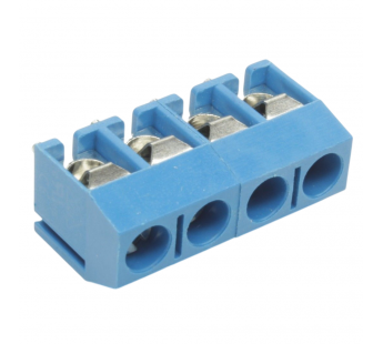 Винтовые клеммники KAIFENG KF301V-5.0-04P-1B (Синий) Винтовойклеммник на плату 4 конт. шаг 5мм 250В 17,5А#2170930