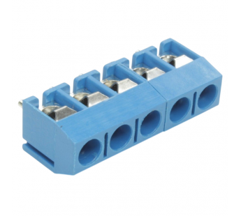 Винтовые клеммники KAIFENG KF301V-5.0-05P-1B (Синий) Винтовойклеммник на плату 5 конт. шаг 5мм 250В 17,5А#2170929