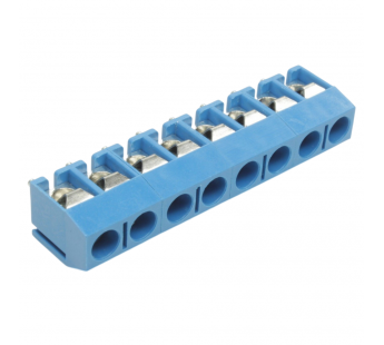 Винтовые клеммники KAIFENG KF301V-5.0-08P-1B (Синий) Винтовойклеммник на плату 8 конт. шаг 5мм 250В 17,5А#2170927