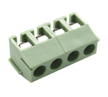 Винтовые клеммники KAIFENG KF396V-3.96-04P-1G (Зеленый) Винтовойклеммник на плату 4 конт. шаг 3,96мм 130В 10А#2171370
