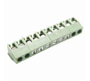 Винтовые клеммники KAIFENG KF396V-3.96-10P-1G (Зеленый) Винтовойклеммник на плату 10 конт. шаг 3,96мм 130В 10А#2171366