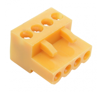 Разъемные клеммники CNLIFENG HT396K-3.96-04P (Оранжевый)Разъемный клеммник на кабель 4 конт. шаг 3,96мм 150В 8А#2169362