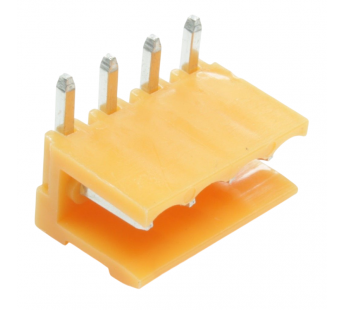 Разъемные клеммники CNLIFENG HT396R-3.96-04P (Оранжевый)Разъемный клеммник на плату угловой 4 конт. шаг 3,96мм 150В 8А#2169359