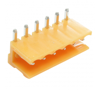 Разъемные клеммники CNLIFENG HT396R-3.96-06P (Оранжевый)Разъемный клеммник на плату угловой 6 конт. шаг 3,96мм 150В 8А#2169358