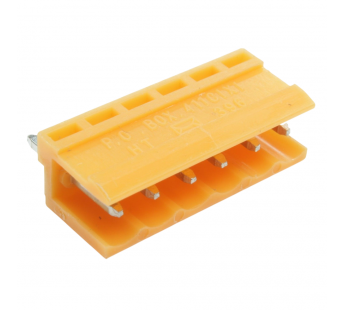 Разъемные клеммники CNLIFENG HT396V-3.96-06P (Оранжевый)Разъемный клеммник на плату 6 конт. шаг 3,96мм 150В 8А#2169355