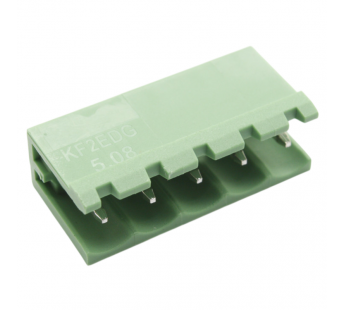 Разъемные клеммники KAIFENG KF2EDGV-X-5.08-05P-1G (Зеленый)Разъемный клеммник на плату 5 конт. шаг 5,08мм 320В 20А#2169508