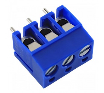 Винтовые клеммники KAIFENG KF300V-5.0-03P-1B (Синий) Винтовойклеммник на плату 3 конт. шаг 5мм 250В 24А#2170947
