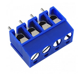 Винтовые клеммники KAIFENG KF300V-5.0-04P-1B (Синий) Винтовойклеммник на плату 4 конт. шаг 5мм 250В 24А#2170946
