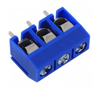 Винтовые клеммники KAIFENG KF302-5.0-03P-1B (Синий) Винтовойклеммник на плату 3 конт. шаг 5мм 250В 17,5А#2170923