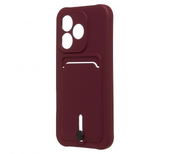 Чехол-накладка - SC304  с картхолдером для "Honor 600 Lite/600e/X80i" (bordo) (245032)#2166565