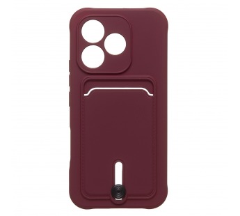 Чехол-накладка - SC304  с картхолдером для "Honor 600 Lite/600e/X80i" (bordo) (245032)#2166566