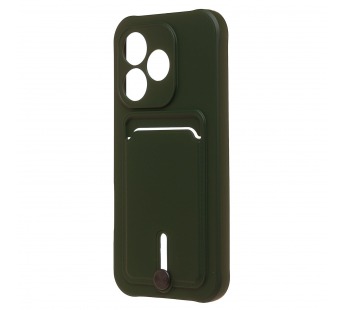 Чехол-накладка - SC304  с картхолдером для "Honor 600 Lite/600e/X80i" (dark green) (245034)#2166518