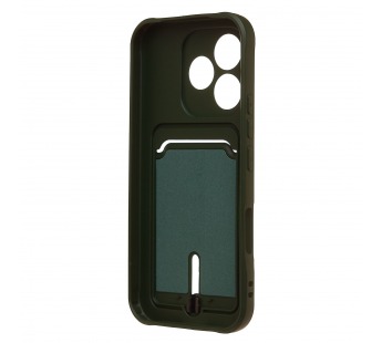 Чехол-накладка - SC304  с картхолдером для "Honor 600 Lite/600e/X80i" (dark green) (245034)#2166517