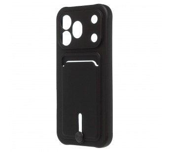 Чехол-накладка - SC304  с картхолдером для "Honor 600 Pro" (black) (244999)#2166556