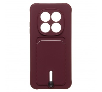 Чехол-накладка - SC304  с картхолдером для "Xiaomi Redmi Note 15 Pro 5G" (bordo) (245000)#2166545