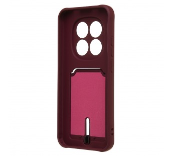 Чехол-накладка - SC304  с картхолдером для "Xiaomi Redmi Note 15 Pro 5G" (bordo) (245000)#2166543