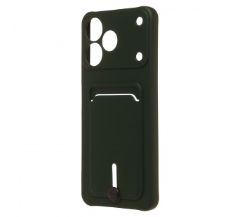 Чехол-накладка - SC304 с картхолдером для "Realme Note 80" (dark green) (245121)#2166488