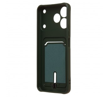 Чехол-накладка - SC304 с картхолдером для "Realme Note 80" (dark green) (245121)#2166487