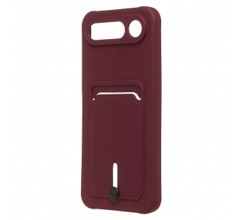 Чехол-накладка - SC304 с картхолдером для "Tecno Spark 50 5G" (bordo) (245048)#2166462
