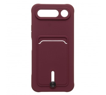 Чехол-накладка - SC304 с картхолдером для "Tecno Spark 50 5G" (bordo) (245048)#2166463