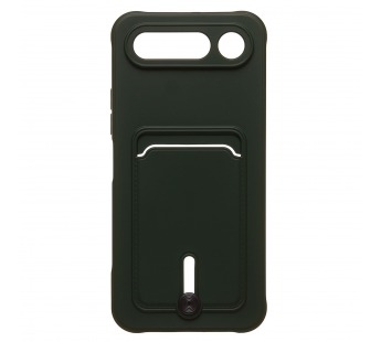 Чехол-накладка - SC304 с картхолдером для "Tecno Spark 50 5G" (dark green) (245050)#2166459