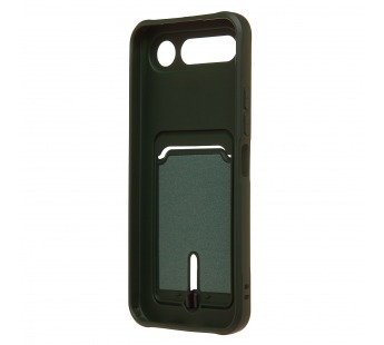 Чехол-накладка - SC304 с картхолдером для "Tecno Spark 50 5G" (dark green) (245050)#2166457