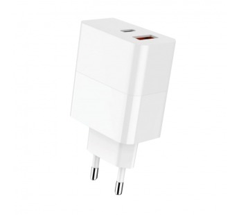 Сетевой адаптер питания DEESPI DE15 USB QC3.0 PD25W (белый)#2165472