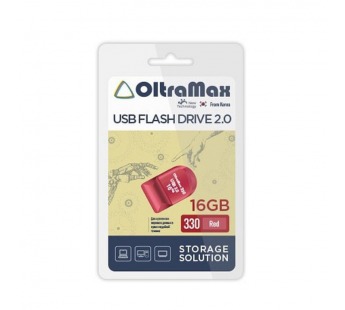 Флеш-накопитель 16Gb OltraMax 330 Drive Mini Red USB 2.0#2165541